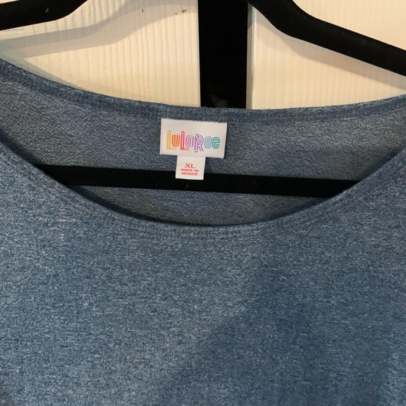 Lula Roe blue top xl - Picture 2 of 5